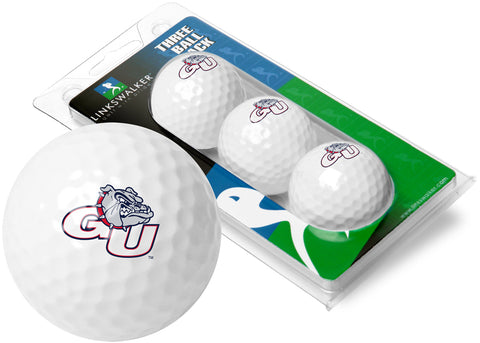 Gonzaga Bulldogs 3 Golf Ball Gift Pack 2-Piece Golf Balls