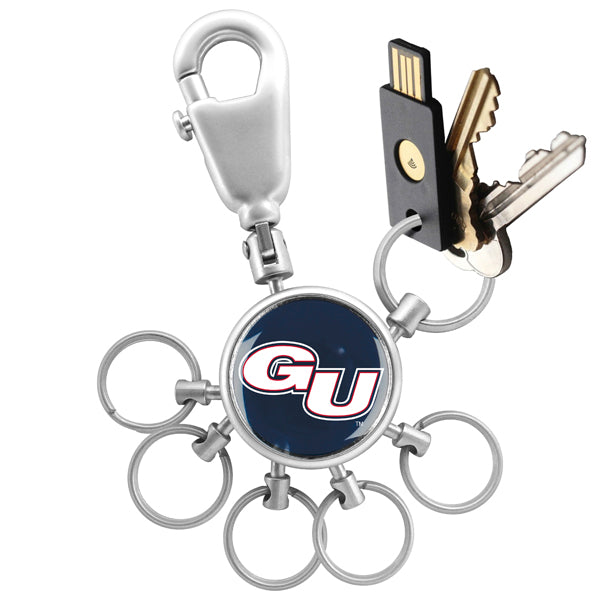Gonzaga Bulldogs Collegiate Valet Keychain with 6 Keyrings