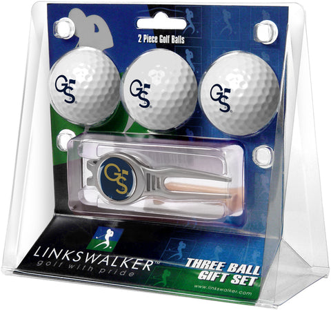 Georgia Southern Eagles Regulation Size 3 Golf Ball Gift Pack with Kool Divot Tool