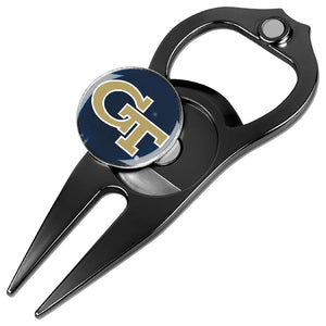 Georgia Tech Yellow Jackets - Hat Trick Divot Tool Black