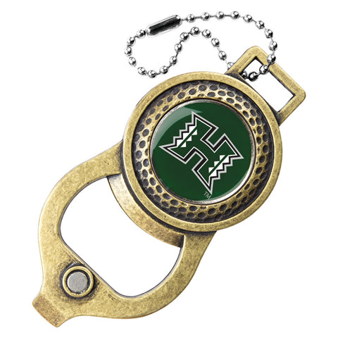 Hawaii Warriors Golf Bag Tag with Ball Marker