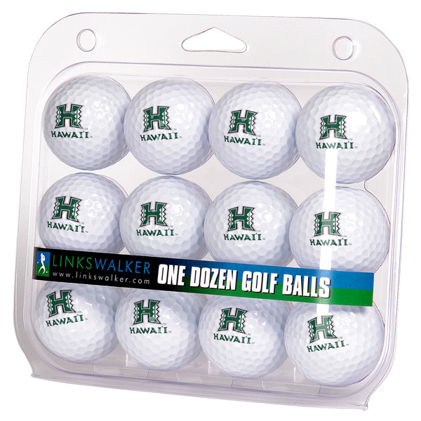 Hawaii Warriors Golf Balls 1 Dozen 2-Piece Regulation Size Balls