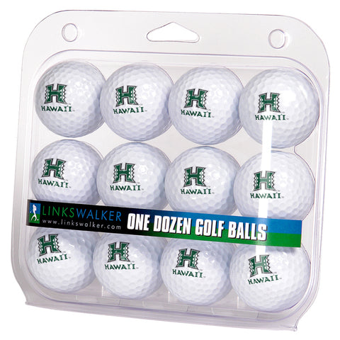 Hawaii Warriors Golf Balls 1 Dozen 2-Piece Regulation Size Balls