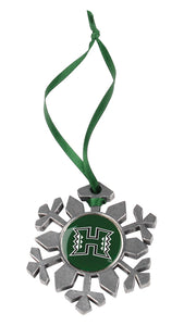 Hawaii Warriors - Snow Flake Ornament - Linkswalkerdirect