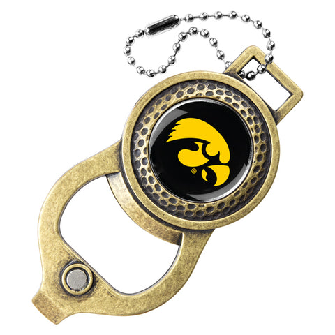 Iowa Hawkeyes Golf Bag Tag with Ball Marker