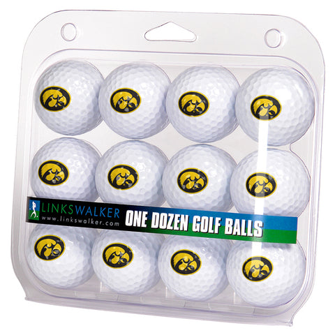 Iowa Hawkeyes Golf Balls 1 Dozen 2-Piece Regulation Size Balls