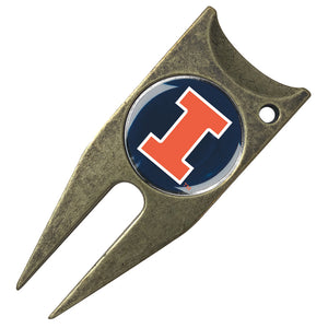 Illinois Fighting Illini Stealth Golf Divot Tool