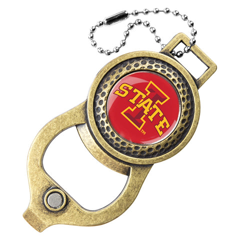 Iowa State Cyclones Golf Bag Tag with Ball Marker