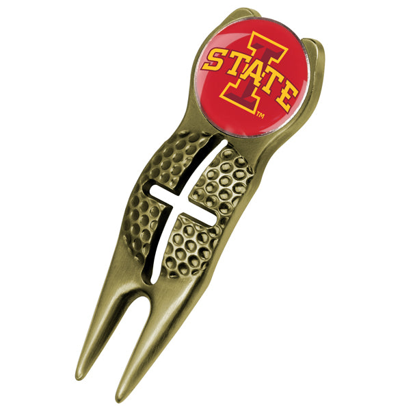 Iowa State Cyclones - Crosshairs Divot Tool  -  Gold