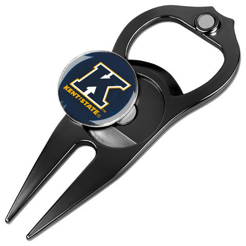 Kent State Golden Flashes - Hat Trick Divot Tool Black