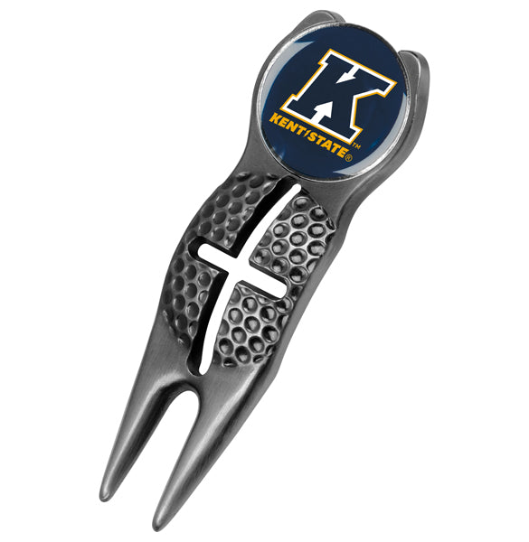 Kent State Golden Flashes - Crosshairs Divot Tool  -  Black