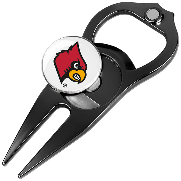 Louisville Cardinals - Hat Trick Divot Tool Black
