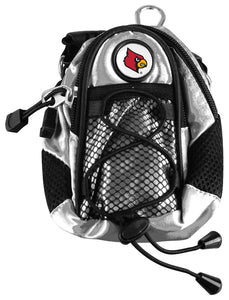 Louisville Cardinals - Mini Day Pack  -  Silver - Linkswalkerdirect