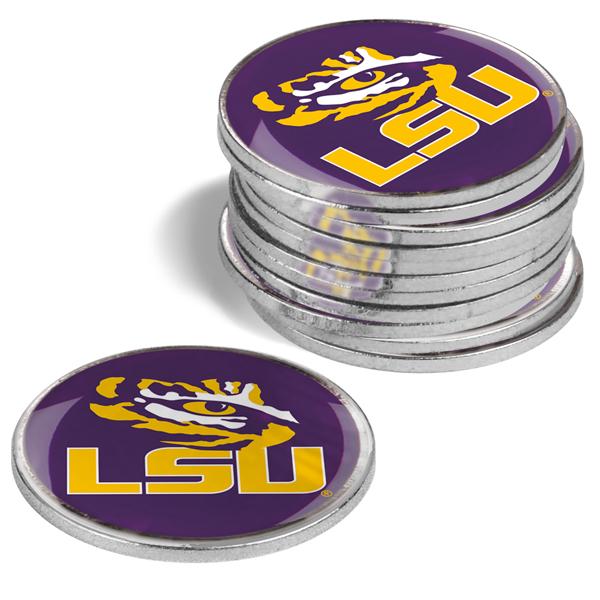 LSU Tigers - 12 Pack Ball Markers
