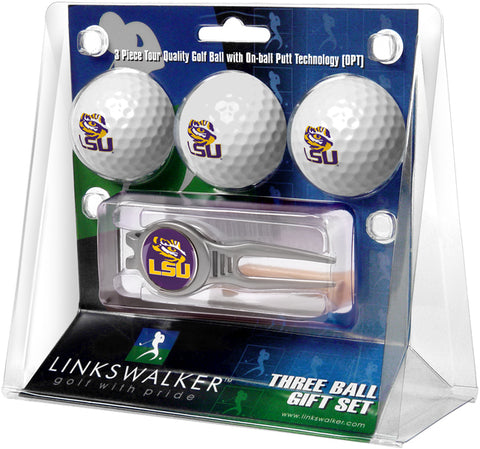 LSU Tigers - Kool Tool 3 Ball Gift Pack - Linkswalkerdirect