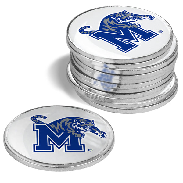 Memphis Tigers - 12 Pack Ball Markers