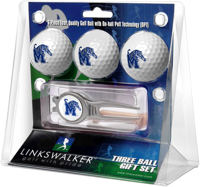 Memphis Tigers - Kool Tool 3 Ball Gift Pack - Linkswalkerdirect