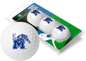Memphis Tigers - 3 Golf Ball Sleeve