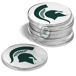 Michigan State Spartans - 12 Pack Ball Markers