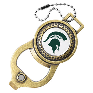 Michigan State Spartans Golf Bag Tag with Ball Marker