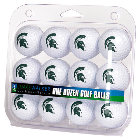 Michigan State Spartans Golf Balls 1 Dozen 2-Piece Regulation Size Balls
