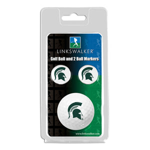 Michigan State Spartans 2-Piece Golf Ball Gift Pack with 2 Team Ball Markers