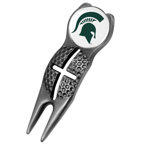 Michigan State Spartans - Crosshairs Divot Tool  -  Black