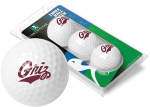Montana Grizzlies - 3 Golf Ball Sleeve