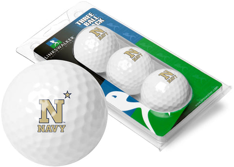 Naval Academy Midshipmen 3 Golf Ball Gift Pack 2-Piece Golf Balls