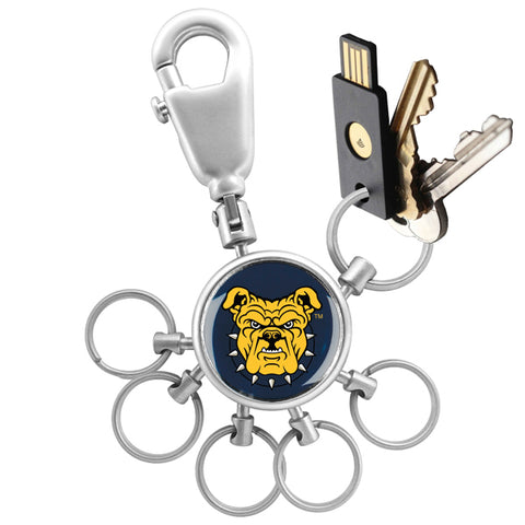 North Carolina A&T Aggies Collegiate Valet Keychain with 6 Keyrings