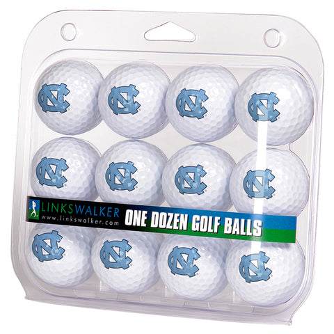 North Carolina Tar Heels Golf Balls 1 Dozen 2-Piece Regulation Size Balls