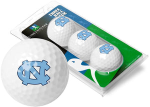North Carolina Tar Heels - 3 Golf Ball Sleeve