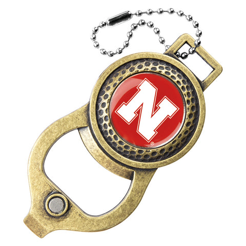 Nebraska Cornhuskers Golf Bag Tag with Ball Marker
