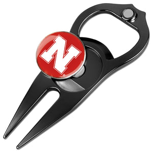 Nebraska Cornhuskers - Hat Trick Divot Tool Black