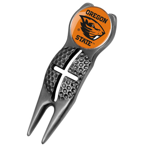 Oregon State Beavers - Crosshairs Divot Tool  -  Black - Linkswalkerdirect