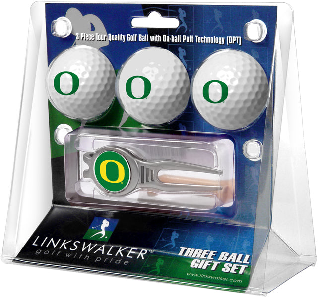 Oregon Ducks - Kool Tool 3 Ball Gift Pack - Linkswalkerdirect