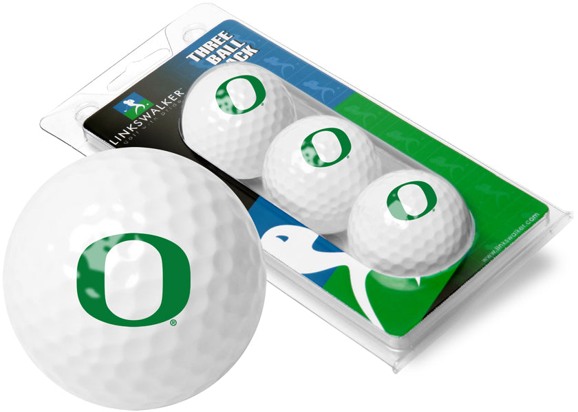 Oregon Ducks 3 Golf Ball Gift Pack 2-Piece Golf Balls
