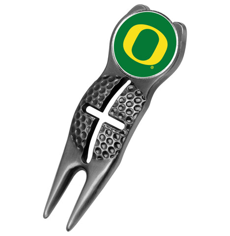 Oregon Ducks - Crosshairs Divot Tool  -  Black - Linkswalkerdirect