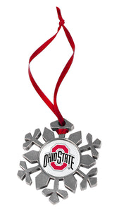 Ohio State Buckeyes - Snow Flake Ornament - Linkswalkerdirect