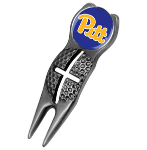Pittsburgh Panthers - Crosshairs Divot Tool  -  Black