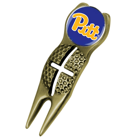 Pittsburgh Panthers - Crosshairs Divot Tool  -  Gold