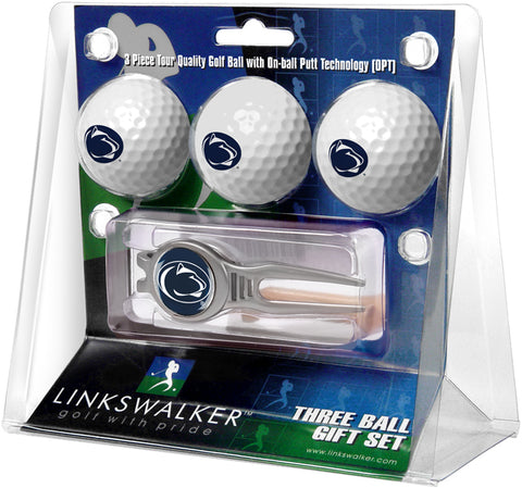 Penn State Nittany Lions - Kool Tool 3 Ball Gift Pack - Linkswalkerdirect