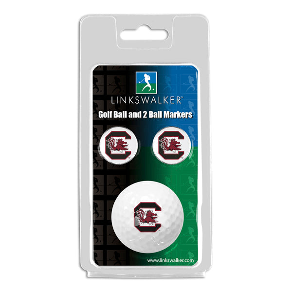 South Carolina Gamecocks - Golf Ball and 2 Ball Marker Pack