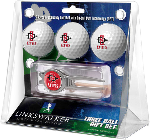San Diego State Aztecs - Kool Tool 3 Ball Gift Pack - Linkswalkerdirect