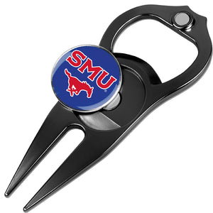 Southern Methodist University Mustangs - Hat Trick Divot Tool Black