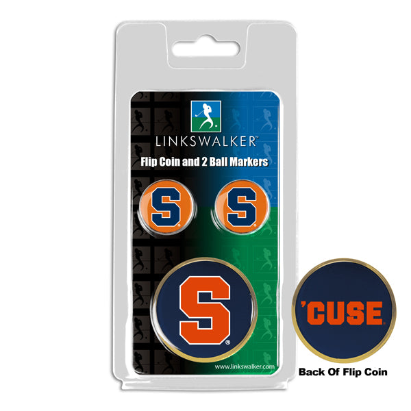 Syracuse Orange - Flip Coin and 2 Golf Ball Marker Pack