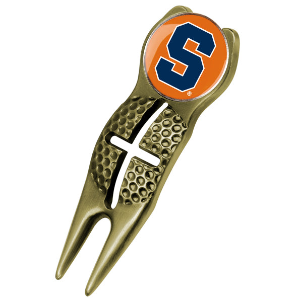 Syracuse Orange - Crosshairs Divot Tool  -  Gold