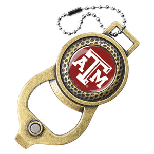 Texas A&M Aggies Golf Bag Tag with Ball Marker