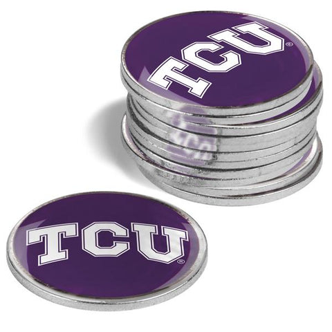 Texas Christian Horned Frogs - 12 Pack Ball Markers