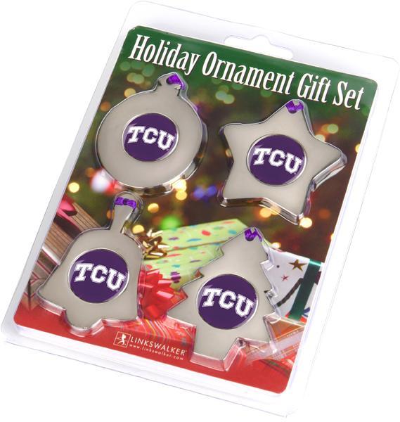 Texas Christian Horned Frogs - Ornament Gift Pack - Linkswalkerdirect